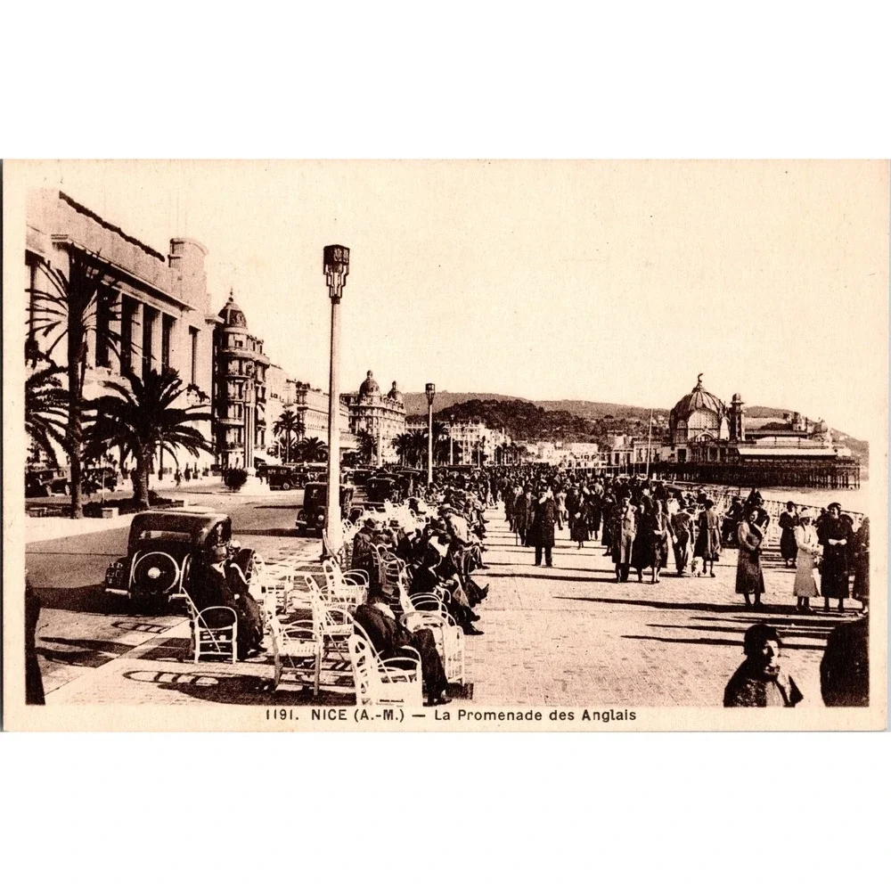 Vintage Nice La Promenade des‎ Anglais Postcard by La Provençale